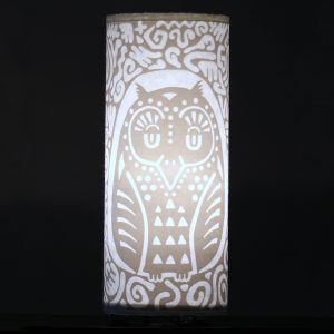 White Owl Hidden Creature Lamp