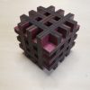 Cube puzzle made from laser-cut wood