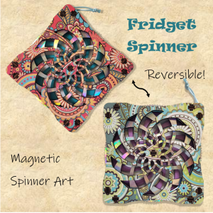 Flower Fridget Spinner - like a fidget spinner for your fridge.