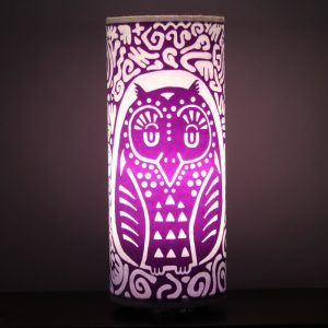 Purple Owl Lamp