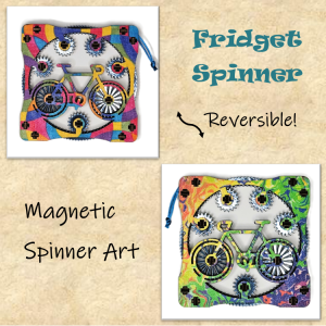 Fridget Spinner - Rainbow Bike